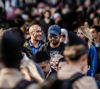 Crowd of people on the street