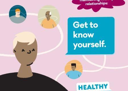 Graphic with top tips to maintain healthy relationships